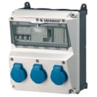 MENNEKES - Steckdosen-Kombi AMAXX 2 3xSSTD, IP44 + Abs.