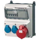 MENNEKES - Steckdosen-Kombi AMAXX 2 2xSSTD, 1x16/5, IP44 + Abs.