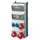 MENNEKES - Steckdosen-Kombi Amaxx 4 2xSSTD, 2X16/5, 1X32/5, IP44, +Abs.