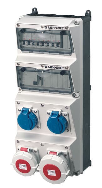MENNEKES - Steckdosen-Kombi Amaxx 4 2xSSTD 1X16/5 1X32/5 IP67 + Abs.