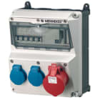 MENNEKES - Steckdosen-Kombi AMAXX 2 2xSSTD, 1x16/5, IP44 + Abs.