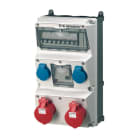 MENNEKES - Steckdosen-Kombi AMAXX 3 2xSSTD, 2x16/5, IP 44, + Abs.