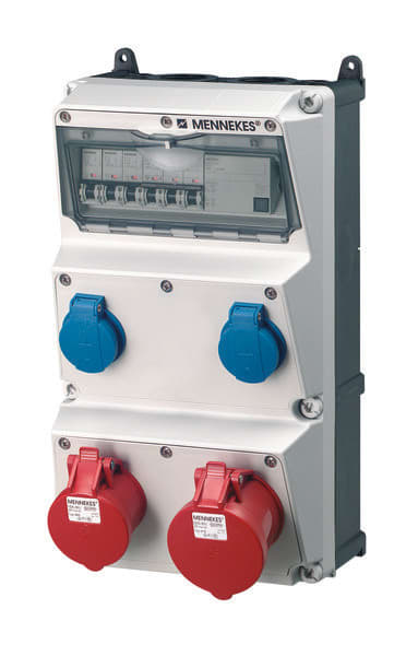 MENNEKES - Steckdosen-Kombi AMAXX 3 2xSSTD 1x16/5 1x32/5 IP44 + Abs.