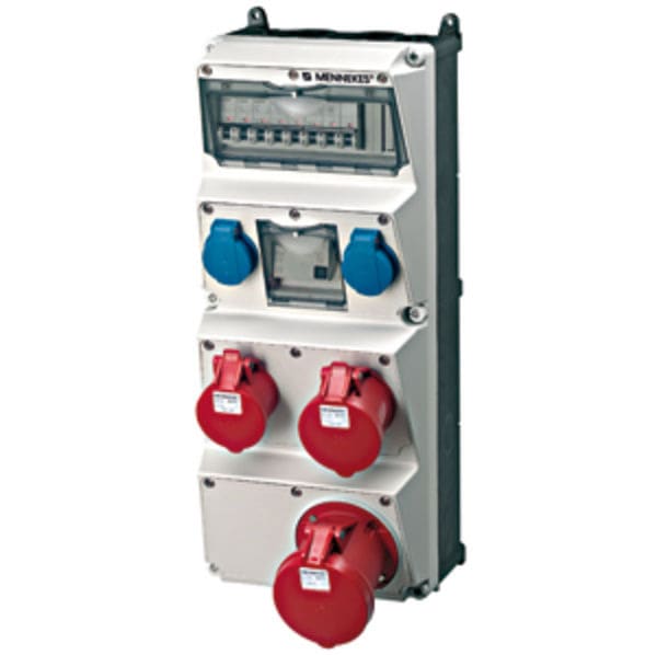 MENNEKES - Steckdosen-Kombi AMAXX 4 2xSSTD, 1x16/5, 1x32/5, 1x63/5, + Abs.