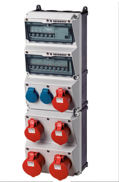 MENNEKES - Steckdosen-Kombi AMAXX 5 2xSSTD 3x16/5 2x32/5, IP44 + Abs.
