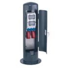 MENNEKES - Poller RAL7016 grau 1050x273mm 3xSSTD 2x16/5 + Abs.