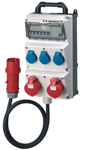 MENNEKES - Steckdosen-Kombi AMAXX tragbar 3xSSTD, 2x16/5, IP44, + Abs.