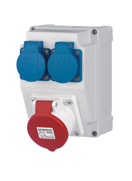 MENNEKES - Amaplast-Kombi MINI 2xSSTD 1x16/5 o.Abs.