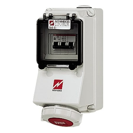 MENNEKES - CEE- Steckdose abgesichert 32A 5p 400V 6h IP67