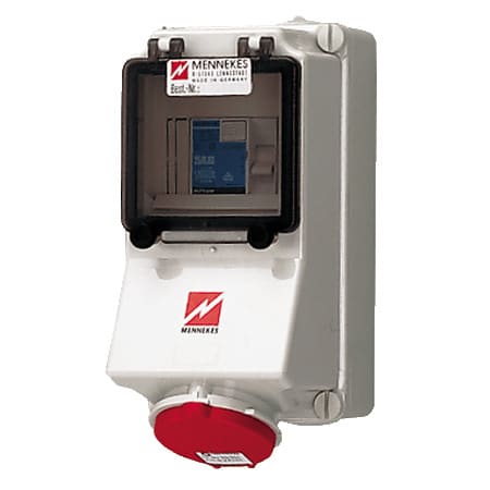 MENNEKES - CEE-Steckdose 32A 5p 400V 6h IP44 +Abs.