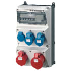 MENNEKES - Steckdosen-Kombi AMAXX 3 1xSSTD,1x16/3,1x16/5,1x32/5,IP44, + Abs.