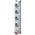 MENNEKES - Steckdosen-Kombi AMAXX 5s 4xSSTD 1x16/5 IP67 + Abs.