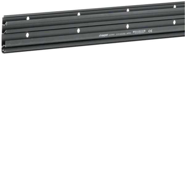 TEHALIT - SL-Kanal PVC Unterteil 20x80,schwarz