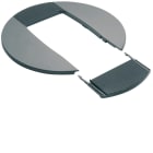 TEHALIT - Rosette, lackiert aluminium natur