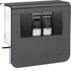 TEHALIT - 2xRJ45 Cat.6 für SL 20x55,gr.schwarz