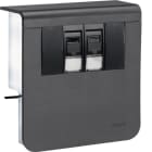 TEHALIT - 2xRJ45 Cat.6 für SL 20x80,gr.schwarz
