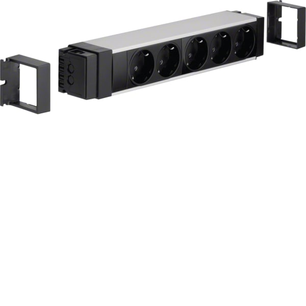 TEHALIT - Anschlussblock,5xSTD schw,Klemmtechnik
