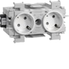 TEHALIT - Steckdose 2-fach 45° Wago Frontrast. vw