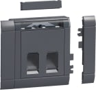 TEHALIT - Einbauset Daten 2 RJ45 Type 03 front gs