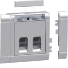 TEHALIT - Einbauset Daten 2 RJ45 Type 03 front alu