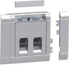 TEHALIT - Einbauset Daten 2 RJ45 Type 10 front alu