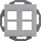 TEHALIT - Montagerahmen für 4 Multimedia Typ10 alu
