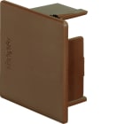 TEHALIT - Endstück zu LF 40x40mm braun