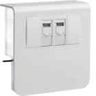 TEHALIT - Geräteträger 2xCat.6A SL 20x80 vweiß