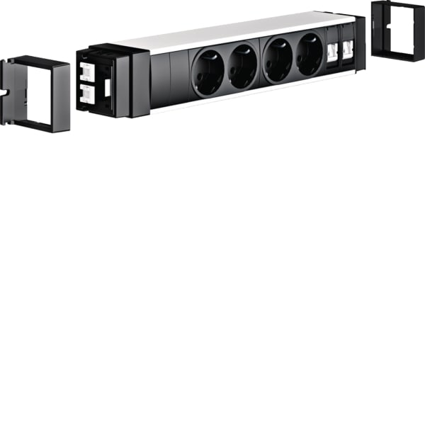 TEHALIT - Anschlussblock 4 STD 2 Cat.6A Wago Alu
