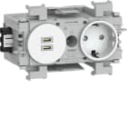 TEHALIT - Steckdose 1f. + USB C/C PD Wago Front vw