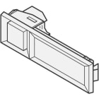 RENZ - Kombitaster schwarz, 75x21mm Drücker milchfarben u.Abdeckung glasklar
