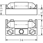RENZ - Beleuchtungshalterung mit Soffitte 15V/1,2W