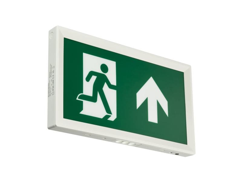 PHILIPS LIGHTING - EM155C SLIM WL EXIT SIGN M3 ELP LEG WH