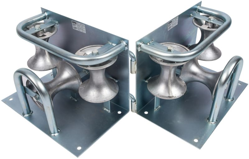 DIETZEL - Eckrolle, Ø 110 mm, 450x270x300 mm, Aluminium