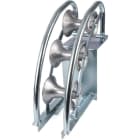 DIETZEL - Schachteinlenkbogen, Ø 120 mm, mit 3 Rollen aus Aluminium-Legierung
