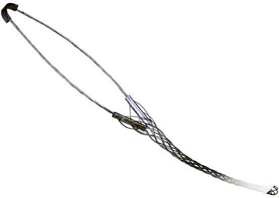 DIETZEL - Kabelhaltestrumpf, 1 Schlaufe, Ø 20-25 mm, Wirklänge 260 mm, Edelstahllitze