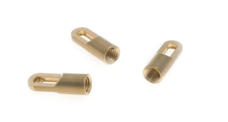 DIETZEL - Zugkopf mit Öse, # 6 mm, Kati-Blitz, M5, Messing (VE=3 Stk)