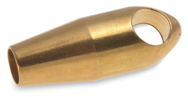 DIETZEL - Führungskopf, mit Zugöse Kabelmax, M5, Messing (VE=3 Stk)
