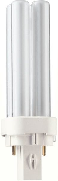 PHILIPS LIGHTING - Kompaktleuchtstofflampe 10W 840 G24d-1 (2-pins)