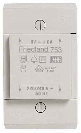 HONEYWELL HOME - Transformator 8V 1A nur Aufputz