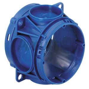 PIPELIFE - Beton Tiefdose/Aufsatzgehäuse Tiefe=49mm 4Einf. Ø32mm