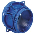 PIPELIFE - Beton Tiefdose/Aufsatzgehäuse Tiefe=49mm 6/2Einf. Ø25/20mm