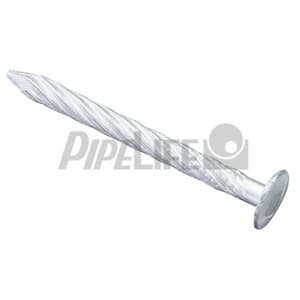 PIPELIFE - Aluminium-Nagel, 40 mm lang, geriffelt