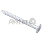 PIPELIFE - Aluminium-Nagel, 40 mm lang, geriffelt