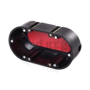 PIPELIFE - HW 2-fach Gerätedose F90 74/54mm