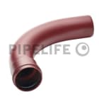 PIPELIFE - KS-Bogen DN100,90°,R300,L460 RDS rot RAL30