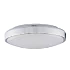 LEUCHTWURM - LED Deckenleuchte Ring chrom, 20W, 3000K, 1600lm, dm30