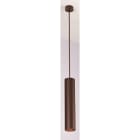 LEUCHTWURM - Hängeleuchte, rund dm8, H40, moccabraun innen gold, GU10