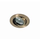 LEUCHTWURM - Deckeneinbaustrahler rund DM68 brüniert schwenkbar