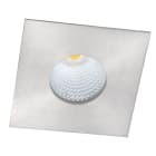 LEUCHTWURM - LED Einbaustrahler IP65 DM68 quadr. nickel 8W/3000K/dimm.